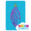 Picture of Fancy Ornament Glitter Tattoo Stencil - HP-248 (5pc pack)