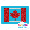 Picture of Canada Flag Glitter Tattoo Stencil - HP-251 (5pc pack)