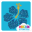 Picture of Exotic Hibiscus  Glitter Tattoo Stencil - HP-304 (5pc pack)