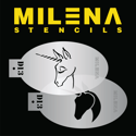 Picture of Milena Stencils - Dreamy Unicorn - Stencil Set D13