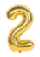 Picture of 40'' Foil Balloon Shape Number 2 - Gold (1pc)