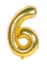 Picture of 40'' Foil Balloon Shape Number 6 - Gold (1pc)