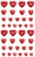 Picture of Peel-n-Stick Gem Embellishments - Red Hearts (SS900C)