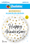 Picture of 18" Happy Anniversary Gold Dots  - Foil Balloon (1pc)