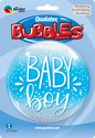 Picture of 22″ Baby Boy Blue & Confetti Dots Single Bubble (1pc)