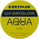 Picture of Kryolan Aquacolor - Cosmetic Grade UV-Dayglow Face Paint - Yellow (8 ml)