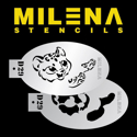 Picture of Milena Stencils - Cute Cheetah - Stencil Set D29