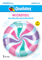 Picture of 18" Round Pastel Candy Swirl Foil Balloon (1pc)