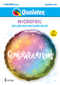 Picture of 18" Congratulations Ombre & Stars - Foil Balloon (1pc)