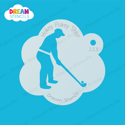 Picture of Golf Driver - Dream Stencil - 333