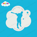 Picture of Baseball Player -1  - Dream Stencil - 338