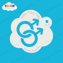 Picture of Gay Symbol - Dream Stencil - 356