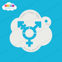 Picture of Transgender Symbol - Dream Stencil - 360