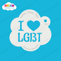 Picture of I Love LGBT - Dream Stencil - 361