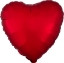 Picture of 17" Anagram Red Heart Foil Balloon - Satin luxe Sangria (1pc) 