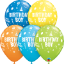 Picture of Qualatex 11'' Birthday Boy Assortiment - Latex Balloons 50/bag 