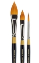 Picture of King Art Original Gold Oval and Round Floral Petal Brush Set of 3 (B-108) 