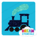 Picture of Steam Train Glitter Tattoo Stencil - HP-375 (5pc pack)