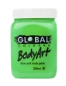 Picture of Global  Colours UV Face & Body Art Liquid Paint - Neon Green 200 ml 