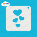 Picture of Cascading Hearts  - Dream Stencil - 255