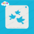Picture of Three Sparrows - Dream Stencil - 279