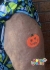 Picture of Pumpkin Vampire Face Glitter Tattoo Stencil - HP-241 (5pc pack)