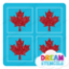 Picture of Mini 4 in 1 Maple Leaf Glitter Tattoo Stencil - HP-392 (5pc pack) 