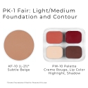 Picture of Ben Nye Personal Creme Kit Fair - Light/Medium PK1