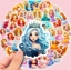 Picture of Princess Stickers -  ( 50 pcs - No Repeats!)